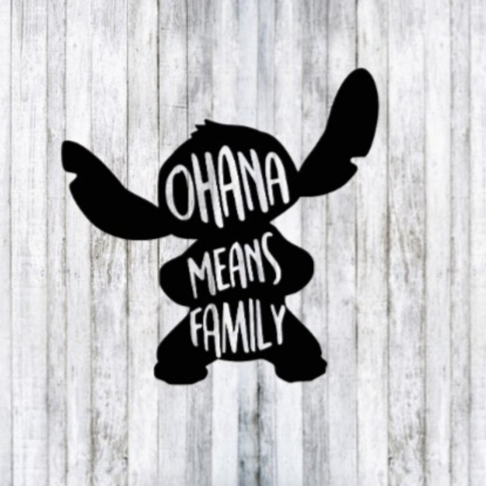 Disney Lilo & Stich Ohana Means Family Decal
